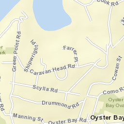 Oyster Bay Street Map