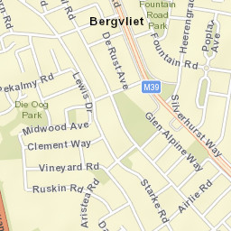 Bergvliet Street Map