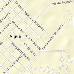 Aiguá Street Map