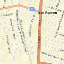 San Ramón Street Map