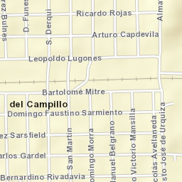 Del Campillo Street Map