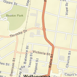 Wollongong Street Map