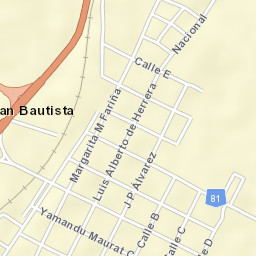 San Bautista Street Map