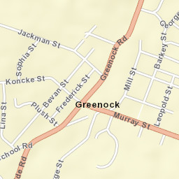 Greenock Street Map