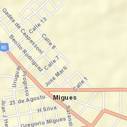 Migues Street Map