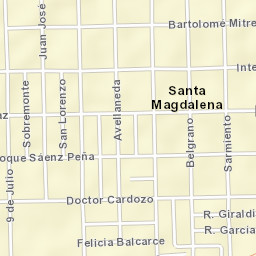 Santa Magdalena Street Map