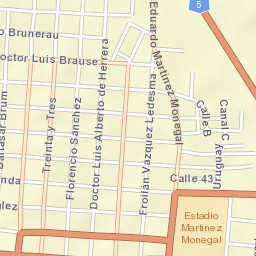 Canelones Street Map