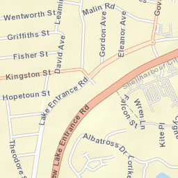 Oak Flats Street Map