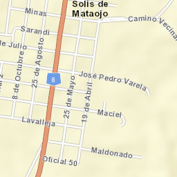 Solís de Mataojo Street Map
