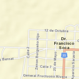 Soca Street Map