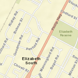 Elizabeth South Street Map
