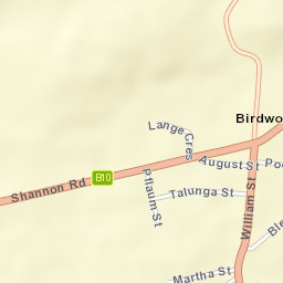 Birdwood Street Map