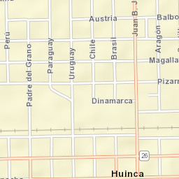 Huinca Renancó Street Map