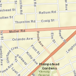 Greenacres Street Map