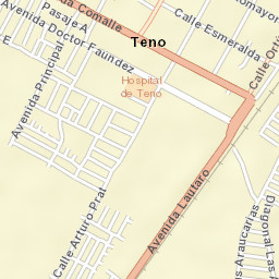 Teno Street Map