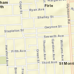 St Morris Street Map