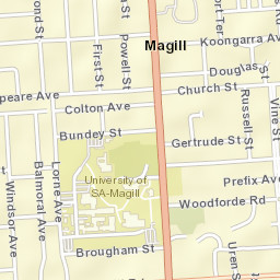 Magill Street Map