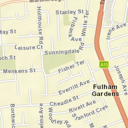 Fulham Gardens Street Map