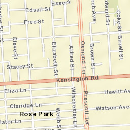 Norwood Street Map