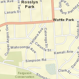 Wattle Park Street Map
