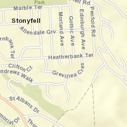 Stonyfell Street Map