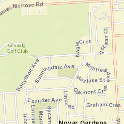 Novar Gardens Street Map