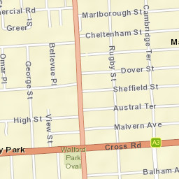 Malvern Street Map