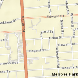 Melrose Park Street Map