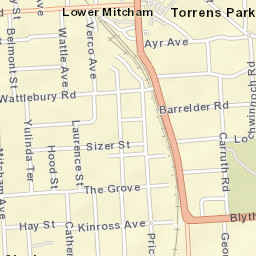 Lower Mitcham Street Map