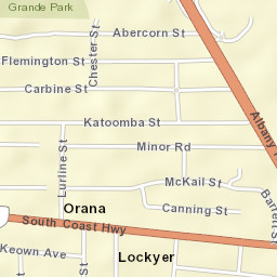 Orana Street Map