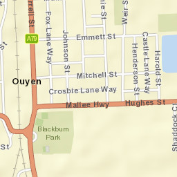Ouyen Street Map