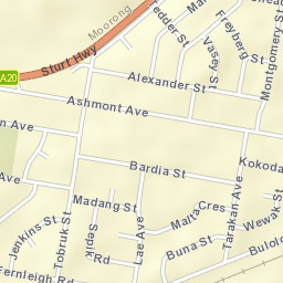 Ashmont Street Map