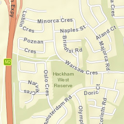 Hackham West Street Map