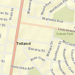 Tolland Street Map