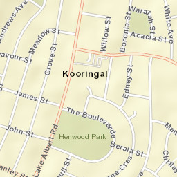 Kooringal Street Map