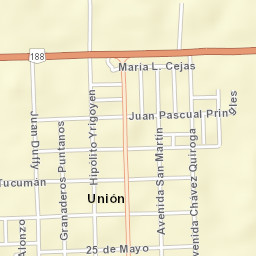 Unión Street Map