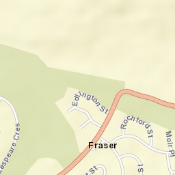 Fraser Street Map