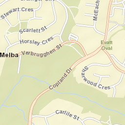 Melba Street Map