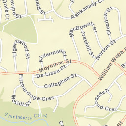 Evatt Street Map