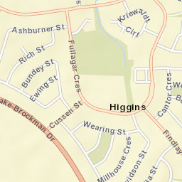 Higgins Street Map