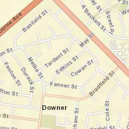 Downer Street Map