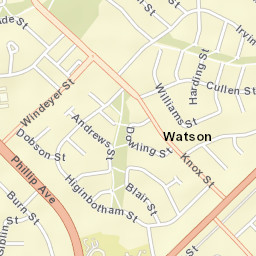 Watson Street Map