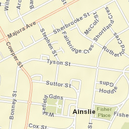 Ainslie Street Map