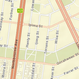 Braddon Street Map