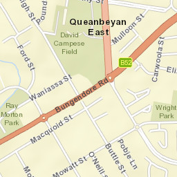 Queanbeyan East Street Map
