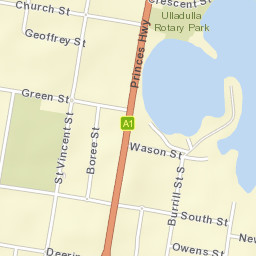 Ulladulla Street Map