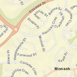 Monash Street Map