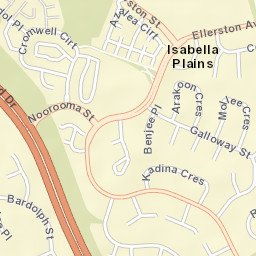 Isabella Plains Street Map