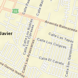 San Javier Street Map