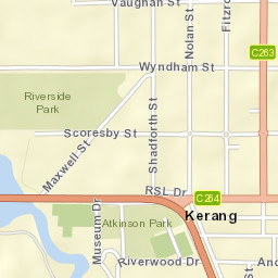 Kerang Street Map